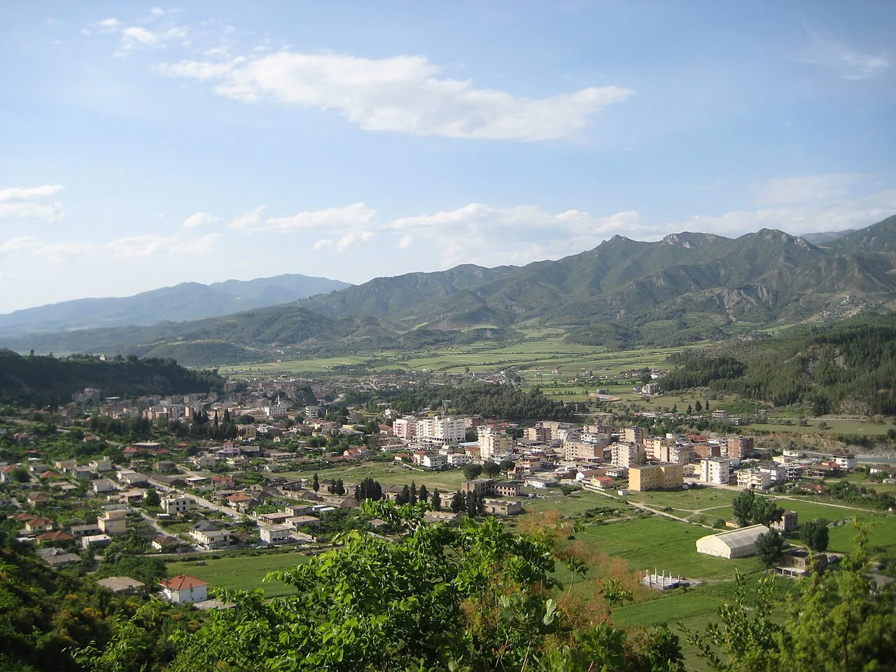 Përmet seen from Leusë